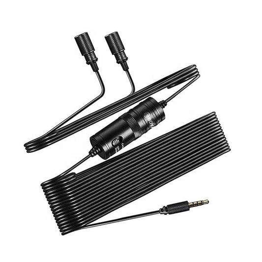 Micrófono Pechero Doble Solapero para Cámaras Celulares BY-m1dm BOYA