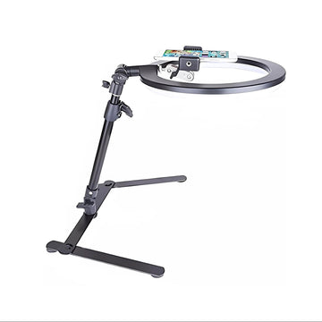 Aro de luz trípode de escritorio soporte de celular anillo de luz LED MM-F10