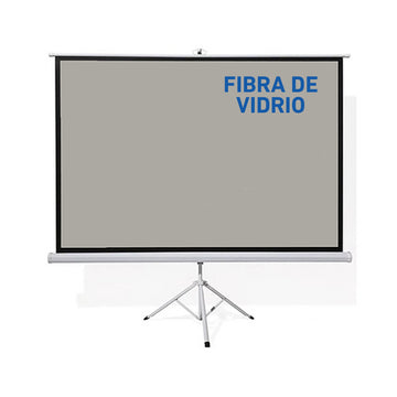 Pantalla ecran trípode fibra de vidrio gris 84 pulgadas 1.71X1.28m