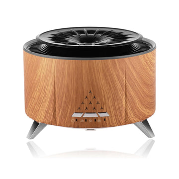 Humidificador Aromaterapia V28 LED efecto fuego Aire Madera