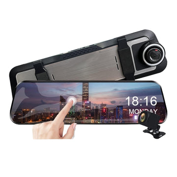 Cámara de tablero para carro Ultra HD doble lente 9.6 pulgadas L4060