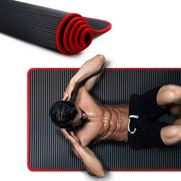 Colchoneta Yoga Mat NBR 10mm 185x61cm + Sujetador + Bolso YM002B