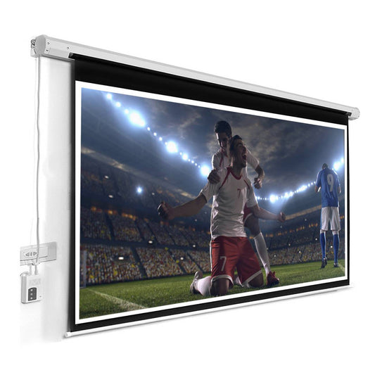 Pantalla ecran eléctrico fibra de vidrio 100 pulgadas 2.03x1.52m