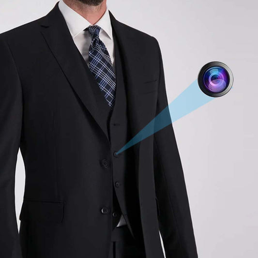 Cámara espía tipo botón con control remoto 918r