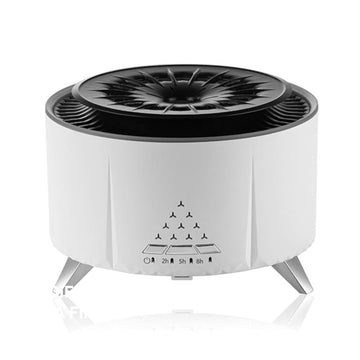Humidificador Aromaterapia V28 LED efecto fuego Aire Blanco