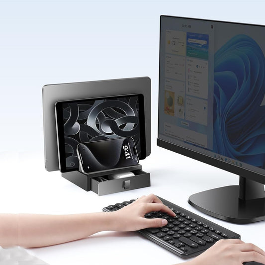 Soporte vertical Vaydeer SZ2S151 con cajón para laptop, tablet y celular