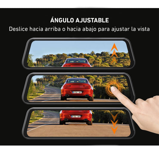 Cámara de tablero para carro Ultra HD doble lente 9.6 pulgadas L4060