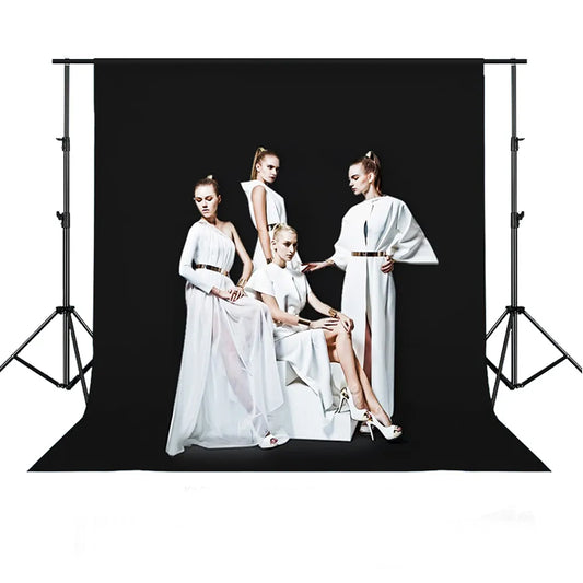 Portafondo Kit Portátil Estudio fotográfico 2.6 x 3.0 mt HOD01B - Negro