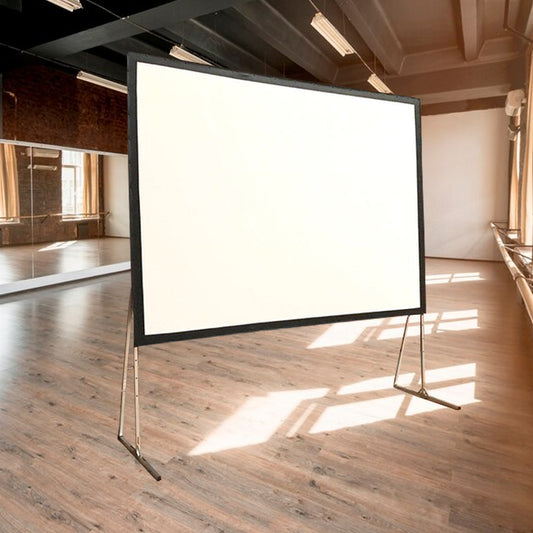 Pantalla ecran fast fold 150 pulgadas proyección frontal o posterior 3.05x2.29m