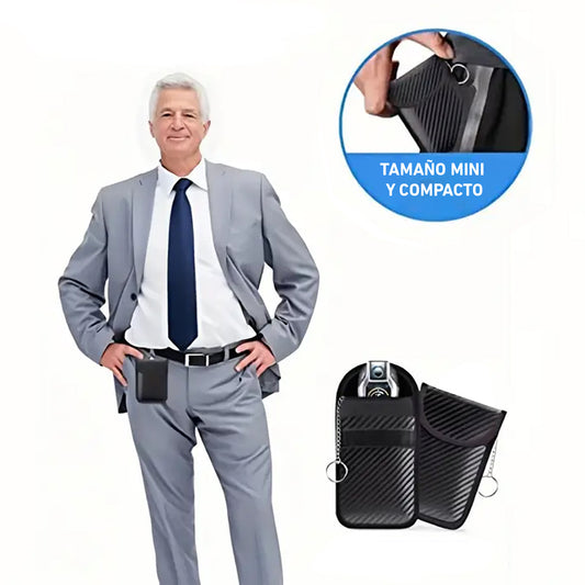 Rfid Llavero Anti Clonación Llaves Tarjetas 2 Bolsillos Auto KC0001