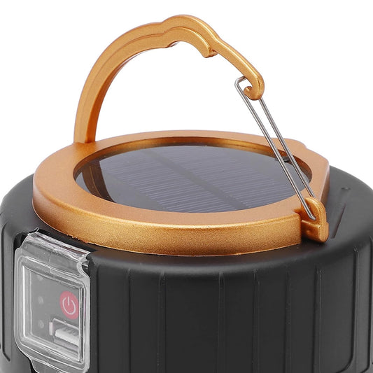 Luz LED solar impermeable LED02 Camping lámpara linterna recargable portátil