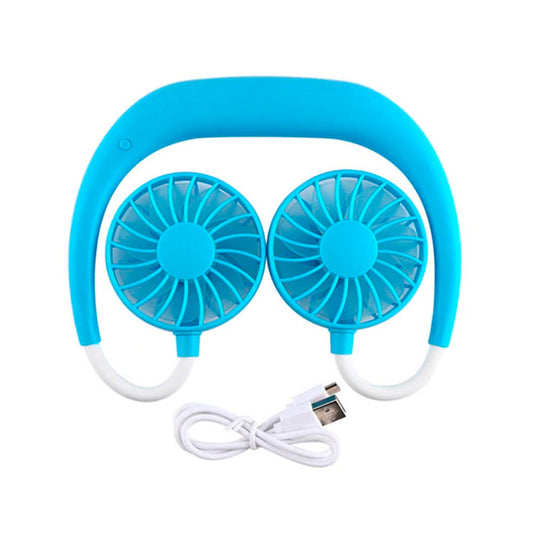 Ventilador recargable para cuello flexible portatil sports