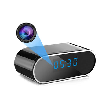 Cámara espía oculta Reloj de mesa WiFi 1080p Visión nocturna IP29W