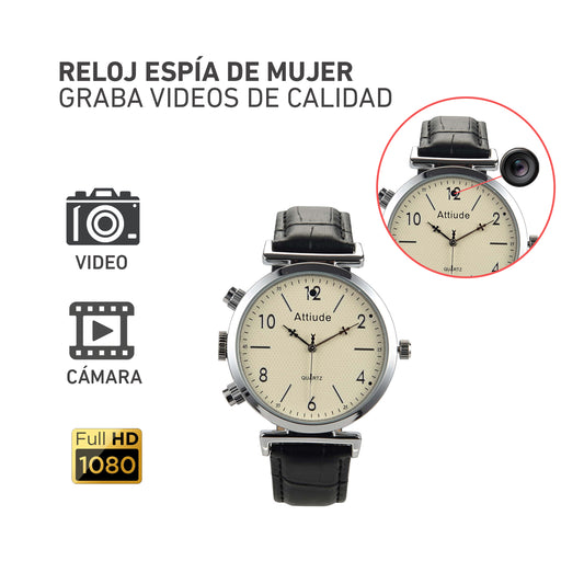 Cámara reloj espía para mujer 32GB 1080P video foto audio G01