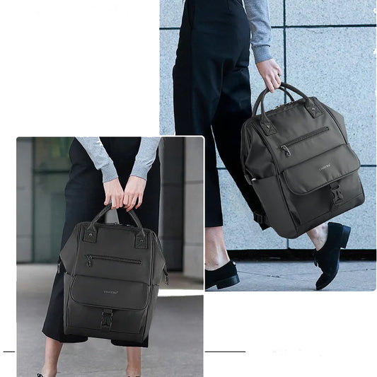 Mochila BP37 bolso de viaje ligero de mujer impermeable TPU negro