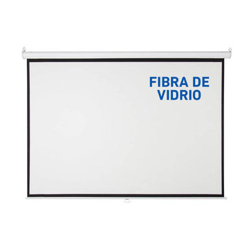 Pantalla ecran manual fibra de vidrio 100 pulgadas 2.03x1.52m