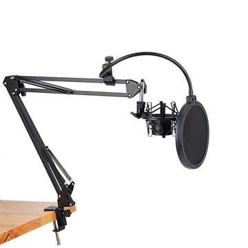 Soporte brazo sujetador flexible anti pop para micrófono CP02