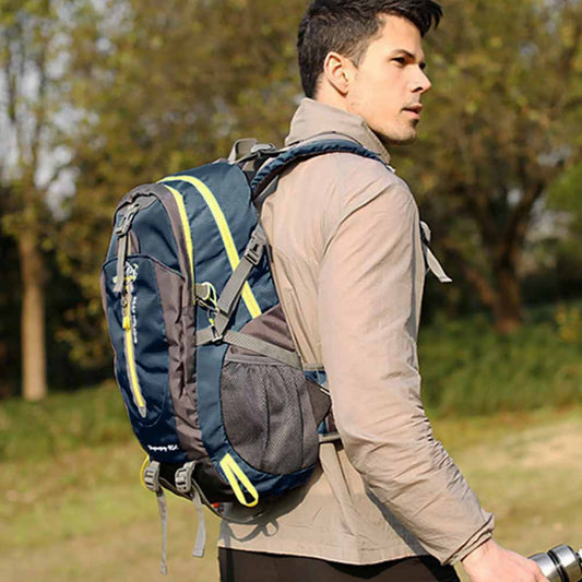 Mochila BP23 Outdoor Deportiva para Laptop 40L Multifuncional Azul Oscuro