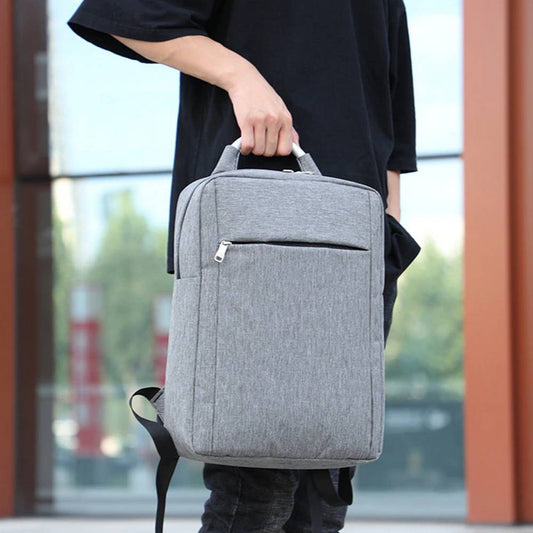 Mochila Impermeable Laptop Notebook USB BP20 Gris