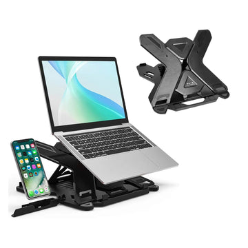 Soporte plegable para laptop y celular giratorio E5