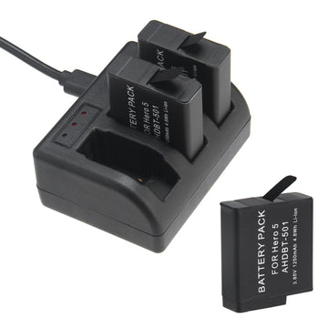 Cargador de bateria para GoPro HERO 5 AHDBT501 GP515