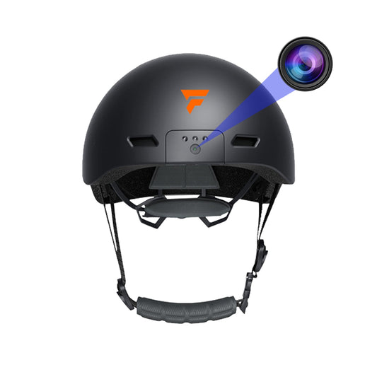 Casco ciclista con cámara grabadora luces LED Foxwear V6 para bicicleta