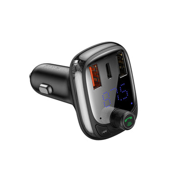 Transmisor FM Bluetooth MP3 Cargador QC Llamadas Baseus CCTM-B01