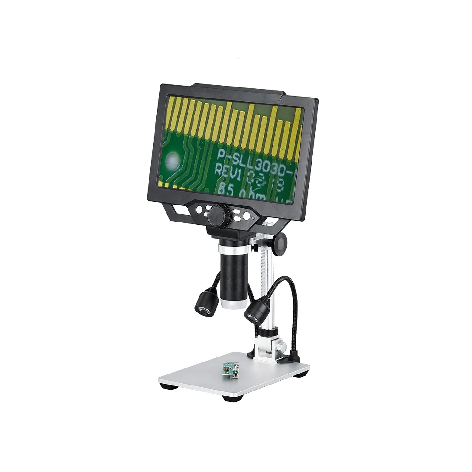 Microscopio digital 1600X pantalla 9" LCD + Luz LED G1600