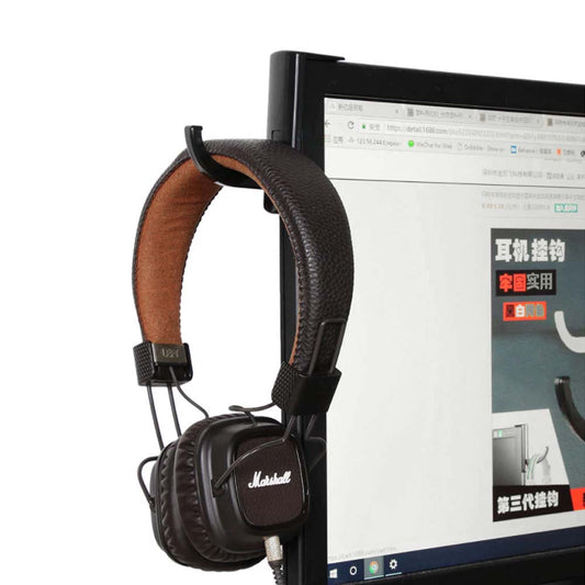 Soporte gancho de audífonos o auriculares para monitor HS02