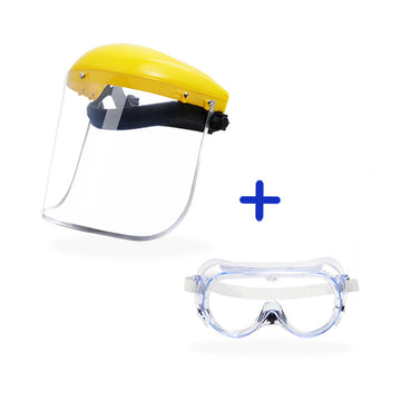 Combo Protector facial ST001 + Lentes Protectores RE001