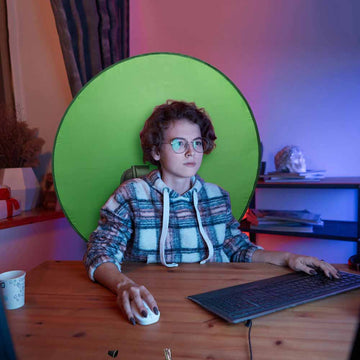 Fondo Verde Chroma Key 110 cm de silla para Fotografía y Video BLH03