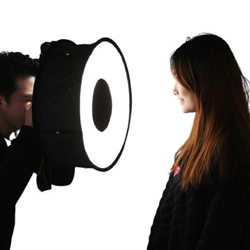 Difusor anillo Softbox de flash Puluz plegable 45cm. PU5145