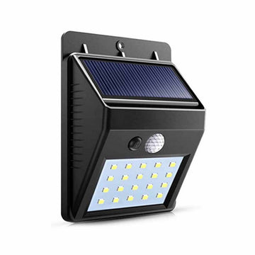 Reflector de 20 Leds con Panel Solar y Sensor de Movimiento SCW01