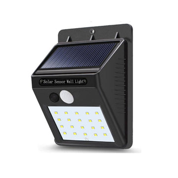 Reflector de 20 Leds con Panel Solar y Sensor de Movimiento SPL01
