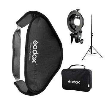 Softbox Godox 60x60cm + Bracket Tipo S + Estuche + Tripode - SFUV