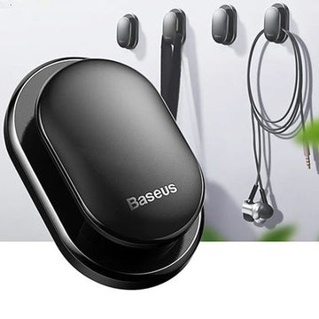 Ganchos adhesivos x4 soporte mini clip organizador para carro Baseus ACGGBK-01