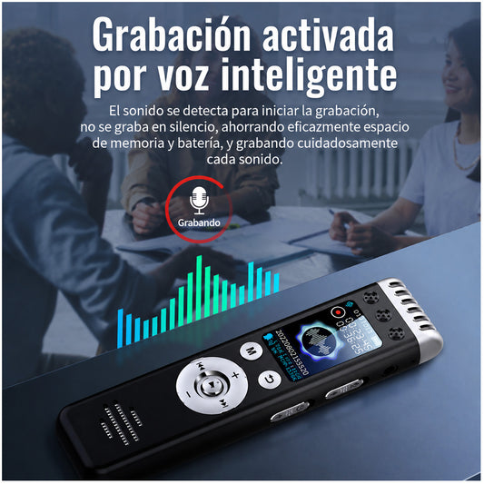 Grabadora de voz Q88 con pantalla digital MP3 16GB