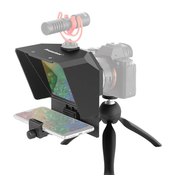 Telepromter 7,5 pulgadas con trípode de mesa para celular cámara T1
