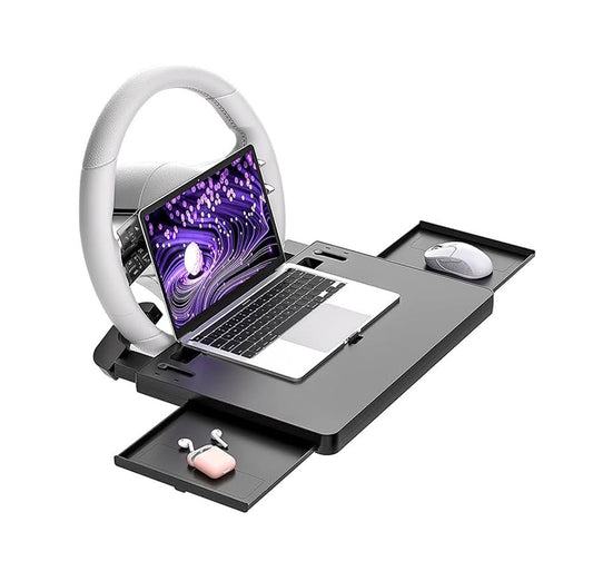 Mesa soporte portátil para volante de carro para laptop y accesorios A15