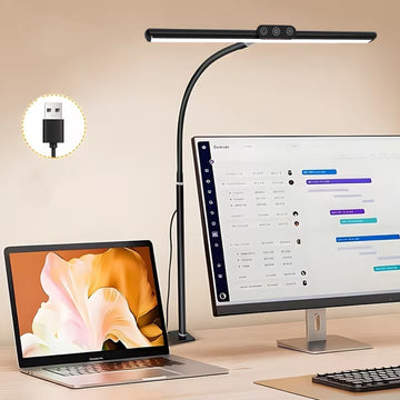 Lámpara led de escritorio luz táctil regulable cuello flexible USB J08