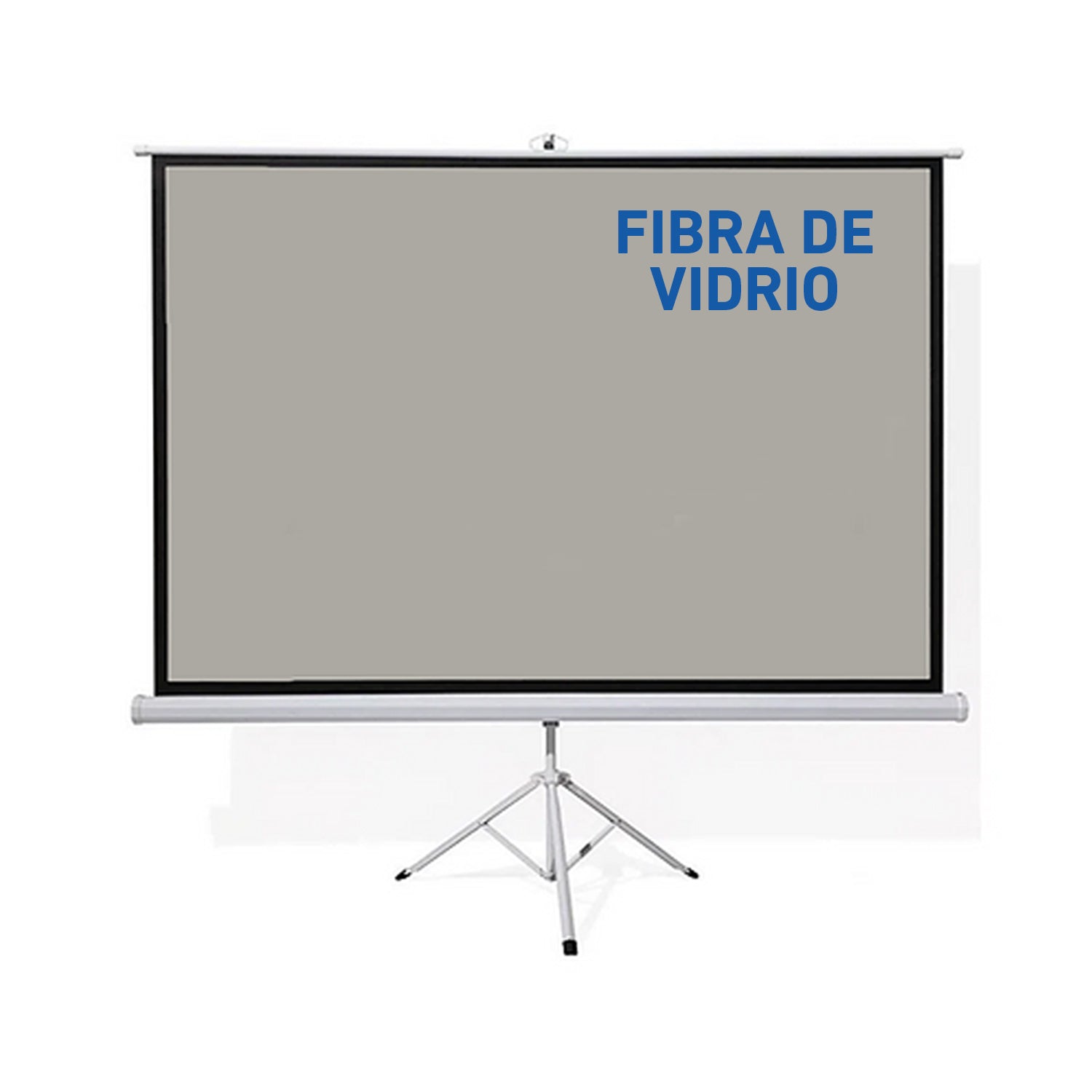 Pantalla ecran trípode fibra de vidrio gris 100 pulgadas 2.03x1.52m