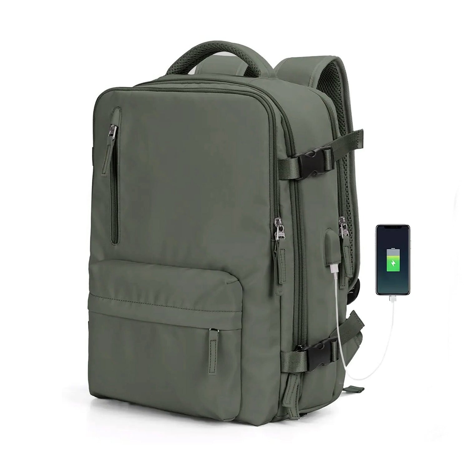 Mochila de viaje BP31 impermeable maleta de mano 40L Verde