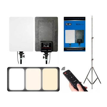 Panel de luz 45 cm estudio fotográfico con luz ajustable PL-48