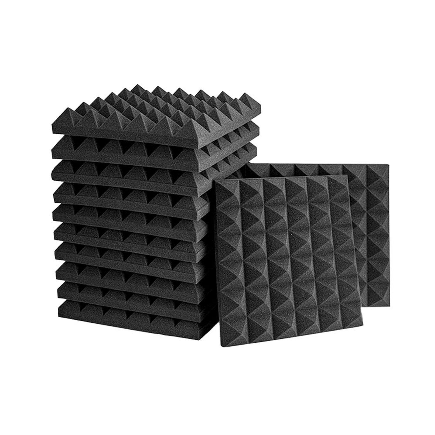 Panel Acústico 3D Espuma Acústica Profesional MS01 - Negro