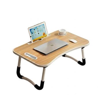 Mesa plegable para laptop sofá cama Multiusos DK01 - Color Madera