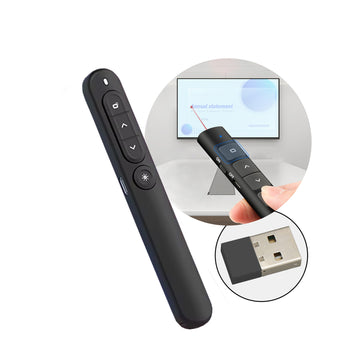 Puntero laser presentador diapositivas luz roja PT2301 batería