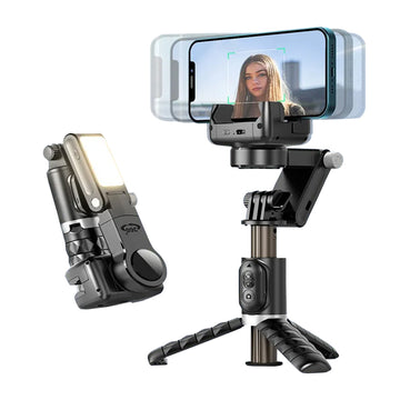 Estabilizador Q18 cardán rotación 360 grados trípode selfie celular