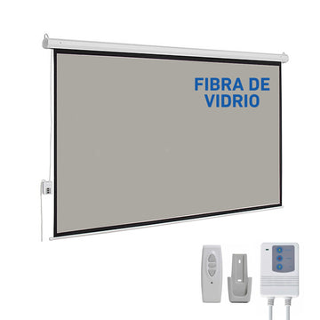 Pantalla Ecran eléctrico fibra de vidrio gris 100 Pulgadas 2.03x1.52m