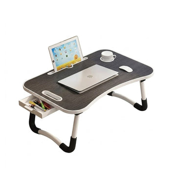 Mesa plegable para laptop sofá cama Multiusos con cajón DK01 - Gris