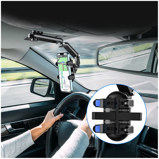 Soporte de celular para carro con ventosa giratoria 360° clip CH02